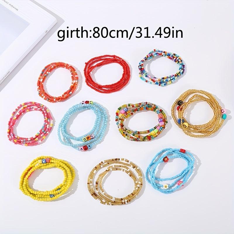 Colorful Beads Belly Chain Summer Body Jewelry
