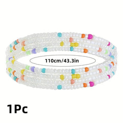 Colorful Boho Waist Beads Plus Size Belly Chains