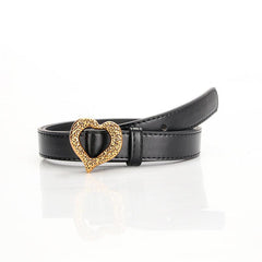 Vintage Heart Buckle Belt Classic Girdle For Women