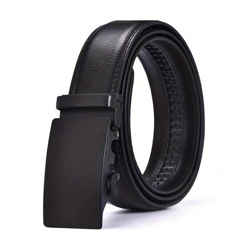 Men's Leather Automatic Buckle Belt for Car