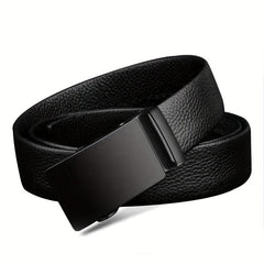 Men's Leather Automatic Buckle Belt for Car