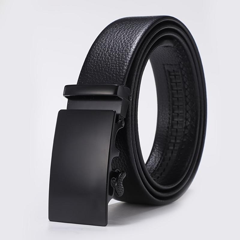 Men's Leather Automatic Buckle Belt for Car