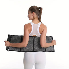 Gray Workout Waist Trainer Tummy Control Slimming Body Shaper Belt