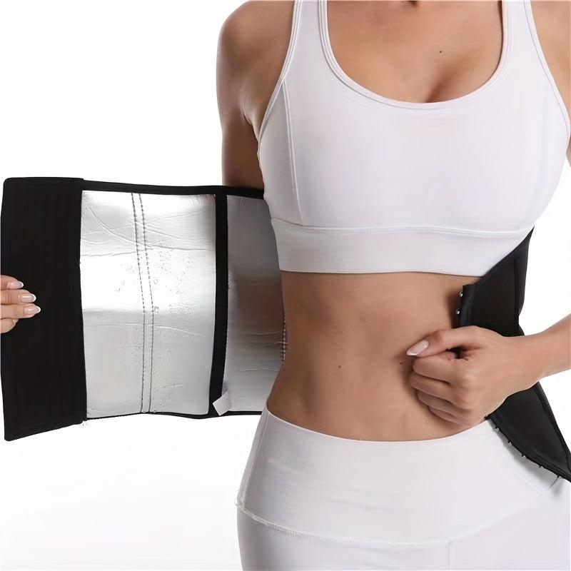 Gray Workout Waist Trainer Tummy Control Slimming Body Shaper Belt