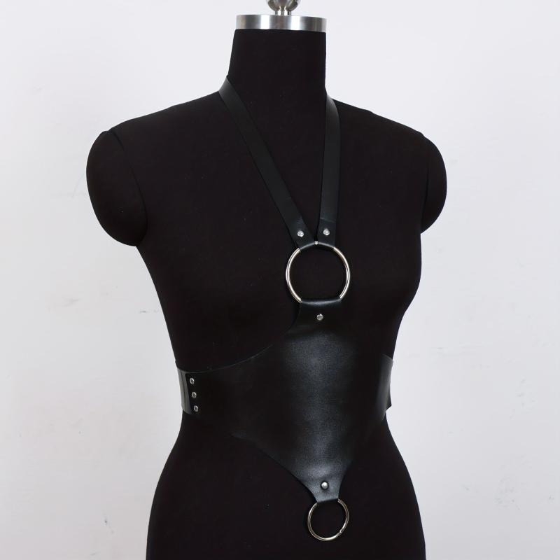 Studded Harness Belt Punk Adjustable Corset Belt For Women