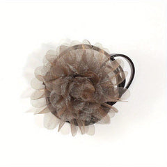 Mesh Flower Sash Belt Lace Up Waist Belt for Women