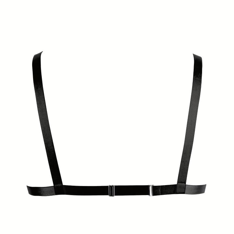 Geometric Hollow Out Harness Bra Gothic Chain Suspenders