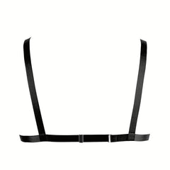 Geometric Hollow Out Harness Bra Gothic Chain Suspenders