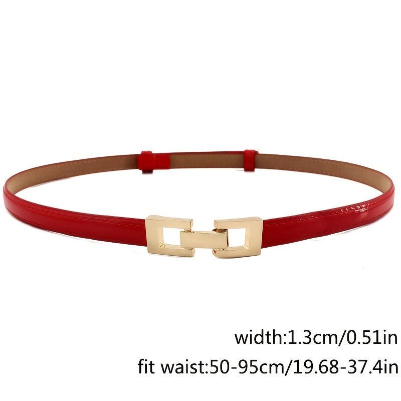 Thin Belt Women's Adjustable Buckle Waist Belt