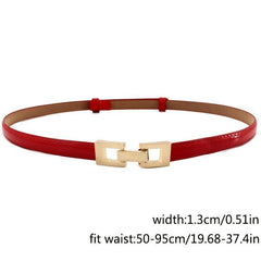 Thin Belt Women's Adjustable Buckle Waist Belt