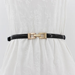 Thin Belt Women's Adjustable Buckle Waist Belt