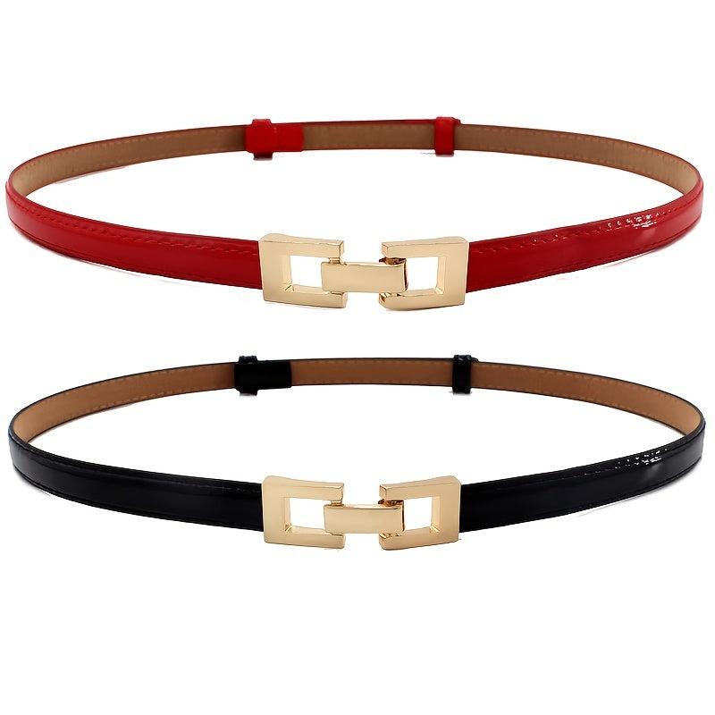 Thin Belt Women's Adjustable Buckle Waist Belt