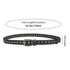 Women's Thin No Hole Eyelet Belt For Jeans Pants Dress