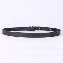 PU Leather Thin Belt Double Heart Metal Buckle Jeans Dress Coat Belts