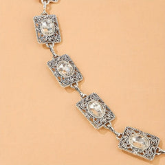 Boho Rhinestone Waist Chain Belt for Women