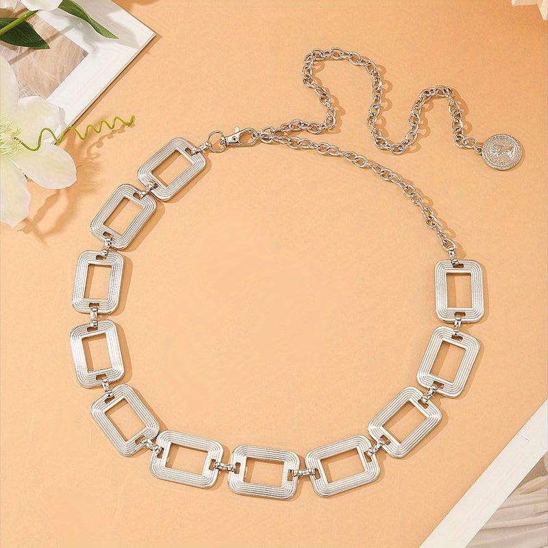 Vintage Metal Waistband Chain Belt for Women