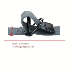 Men's Double D Ring Buckle Belt Casual Canvas Belt