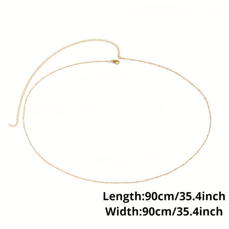 Boho Metal Belly Beach Chain Classic Decorative Body Chain Girdle For Women