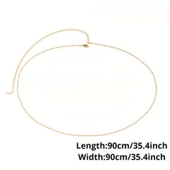 Boho Metal Belly Beach Chain Classic Decorative Body Chain Girdle For Women