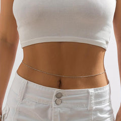Boho Metal Belly Beach Chain Classic Decorative Body Chain Girdle For Women