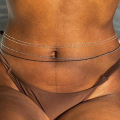 Boho Metal Belly Beach Chain Classic Decorative Body Chain Girdle For Women
