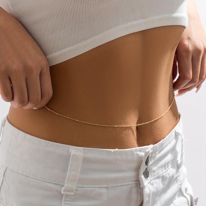 Boho Metal Belly Beach Chain Classic Decorative Body Chain Girdle For Women