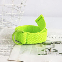 Canvas Belt Solid Decorative Belt For Women Girls