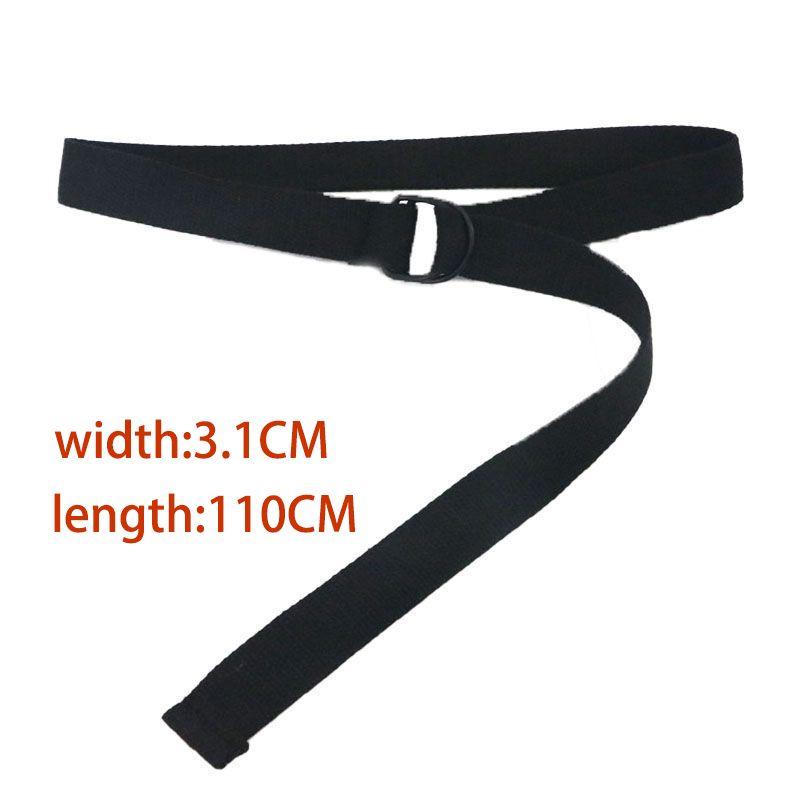 Canvas Belt Solid Decorative Belt For Women Girls