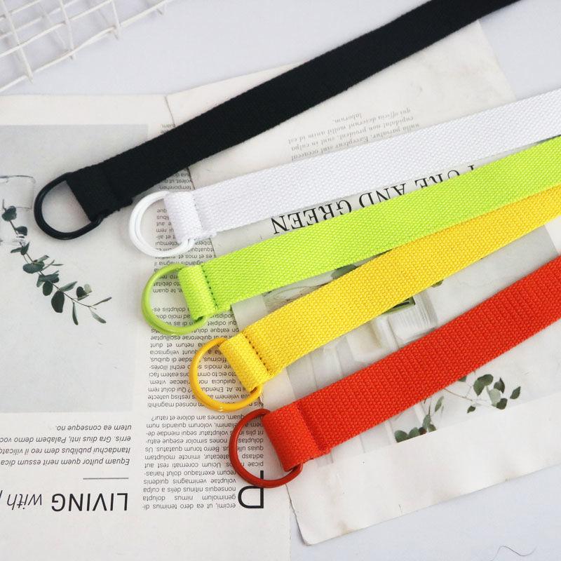 Canvas Belt Solid Decorative Belt For Women Girls