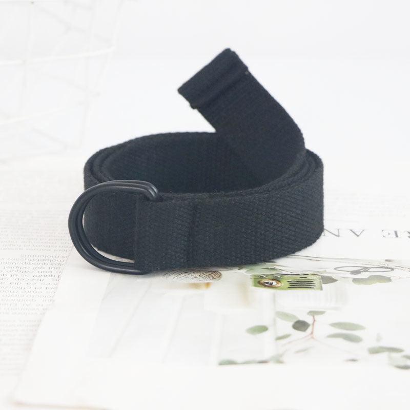 Canvas Belt Solid Decorative Belt For Women Girls
