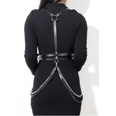 Body Harness Belt Corset Pu Leather Waist Belt Gothic Belt Suspenders