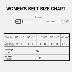 Alloy Buckle PU Belt for Women Girls