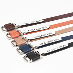 Alloy Buckle PU Belt for Women Girls