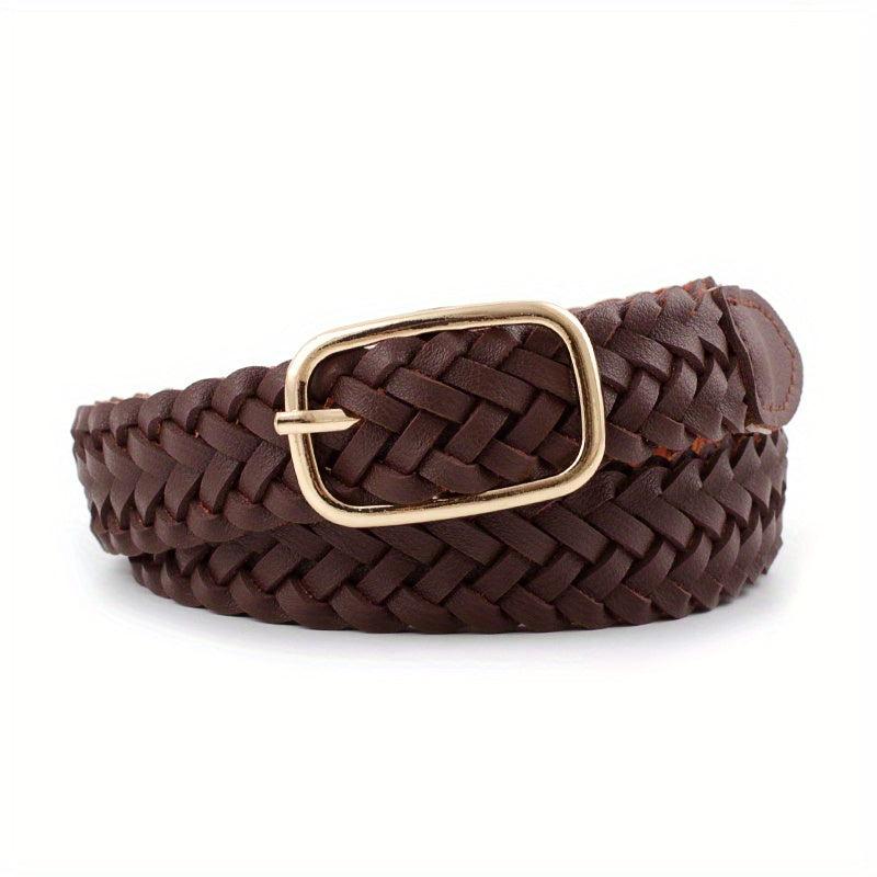 Classic Solid Braid Belt Vintage Pin Buckle Jeans Pants Belt