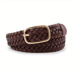 Classic Solid Braid Belt Vintage Pin Buckle Jeans Pants Belt