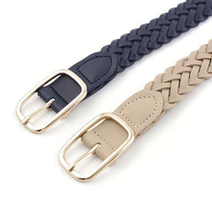 Classic Solid Braid Belt Vintage Pin Buckle Jeans Pants Belt