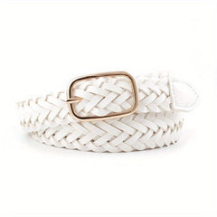 Classic Solid Braid Belt Vintage Pin Buckle Jeans Pants Belt