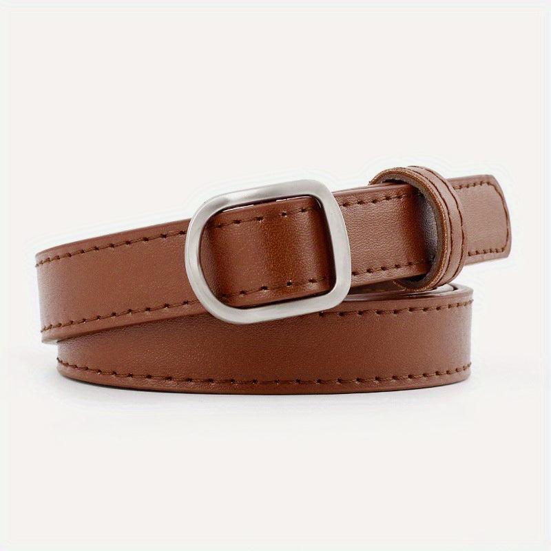 Women's Non-Porous Thin Belt for Jeans and Pants