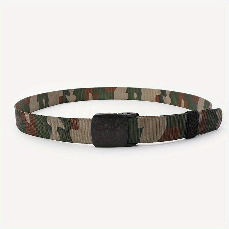 Breathable Nylon Military Tactical Belt No Metal Buckle