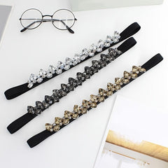 Women's Rhinestone Skinny Girdle Elastic Waist Belt