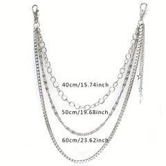 Pentagram Pendant Tassel Chain Punk Pant Chain
