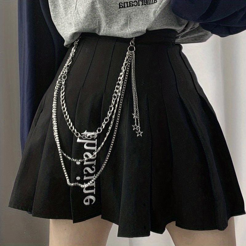 Pentagram Pendant Tassel Chain Punk Pant Chain