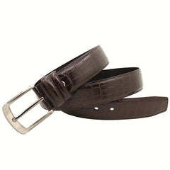 Alloy Single Prong Dress Buckle Belt for Men