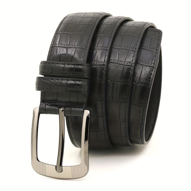 Alloy Single Prong Dress Buckle Belt for Men