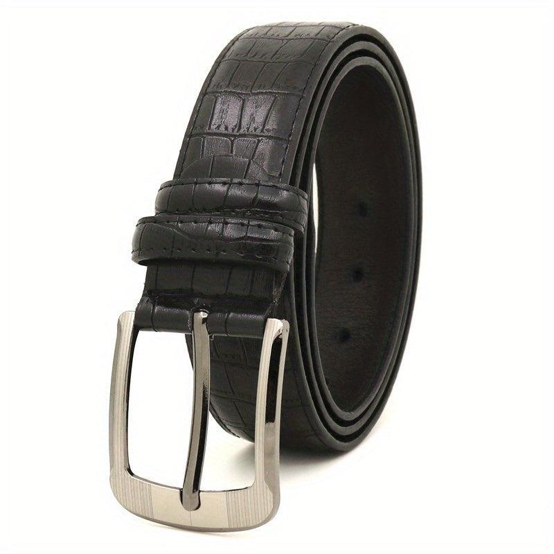 Alloy Single Prong Dress Buckle Belt for Men