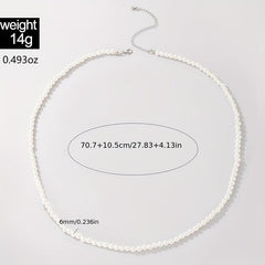 Faux Pearl Waist Metal Waistband Chain Belt for Women