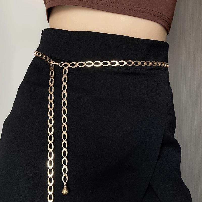 Metal Chain Belt Decoration Thin Waist Chain For Women