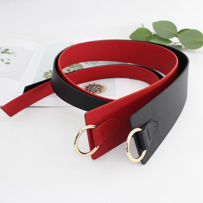 Stylish PU Leather Belt Casual Waistband Dress Coat Sweater Girdle