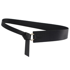 Stylish PU Leather Belt Casual Waistband Dress Coat Sweater Girdle