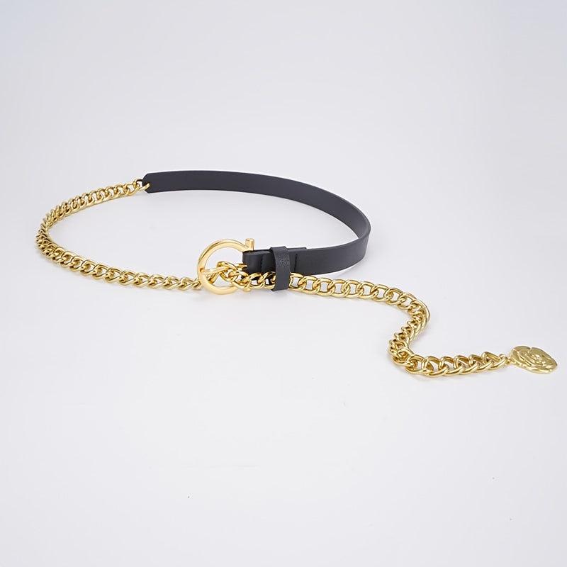 Metal Waist Chain Accessories Thin Belt Women's Decorative Suit Skirt